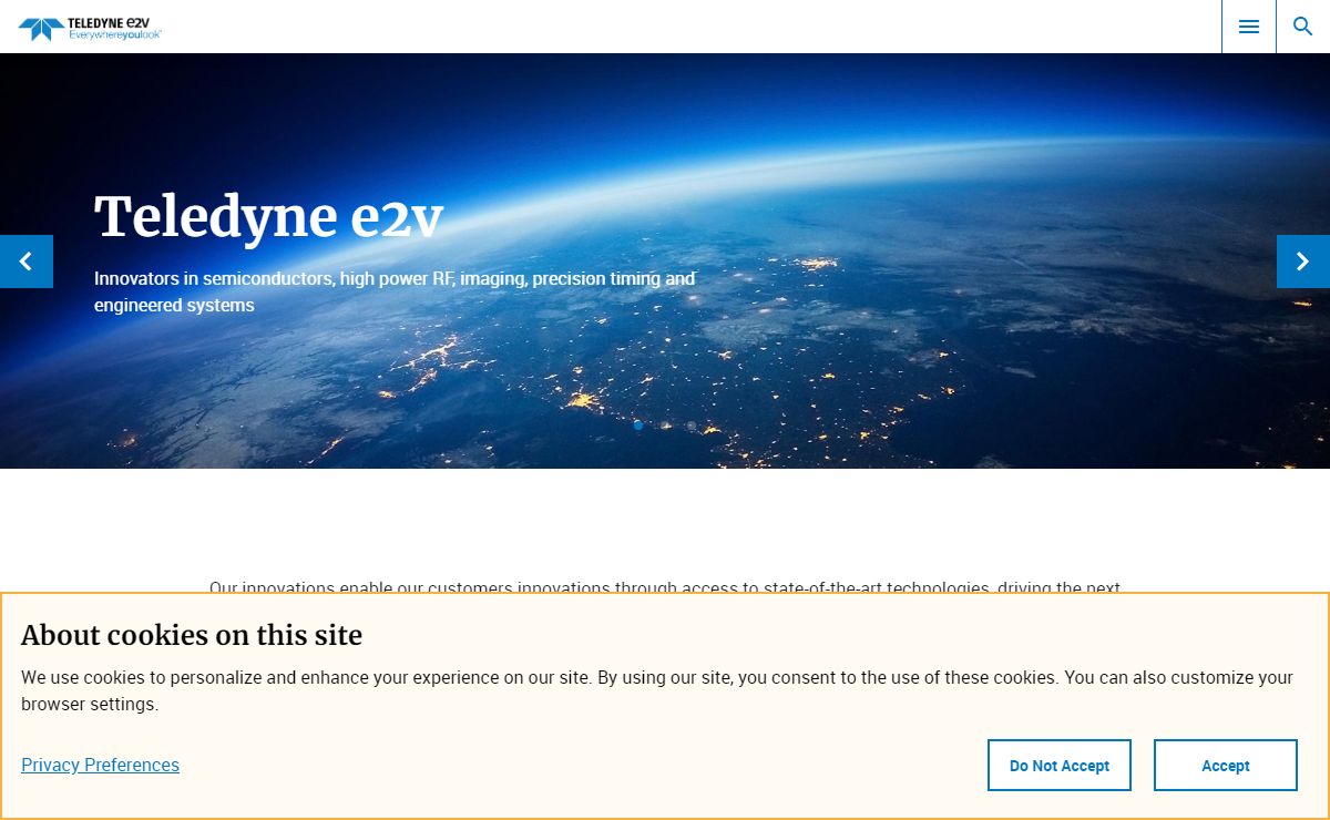 Teledyne e2v - Everywhereyoulook!