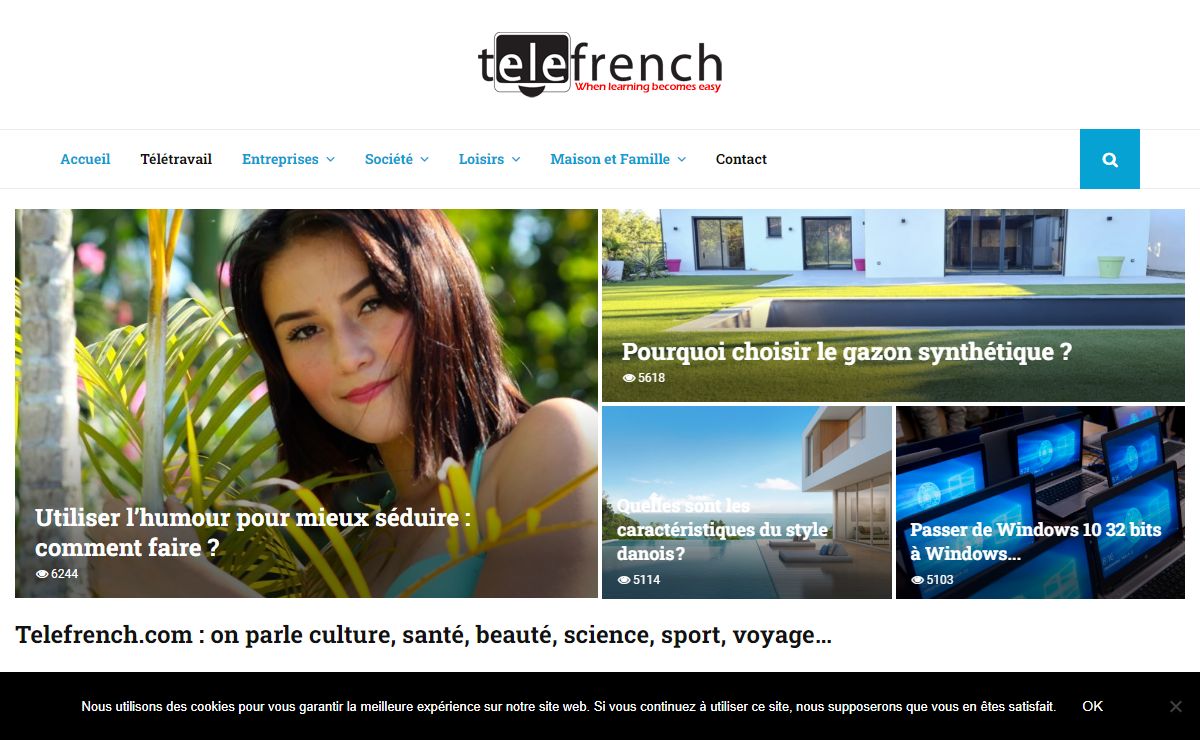 Telefrench.com : on parle culture, santé, beauté, science, sport, voyage...