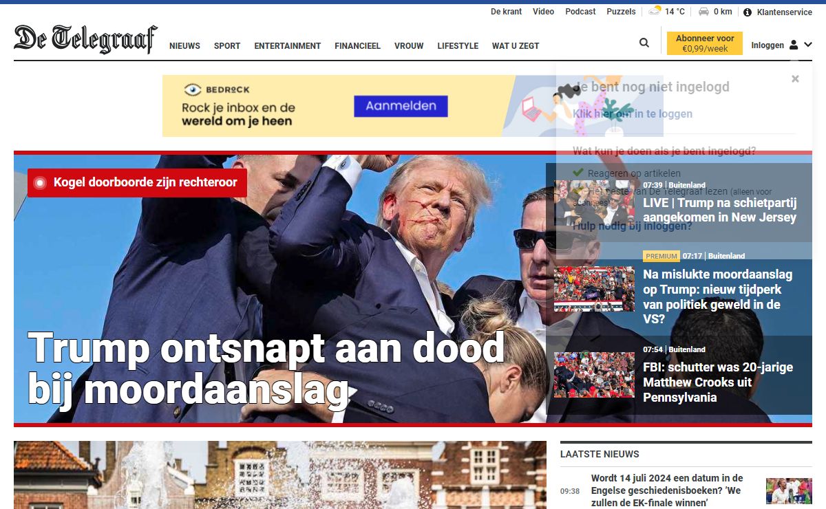 Home | Het laatste nieuws uit Nederland lees je op Telegraaf.nl