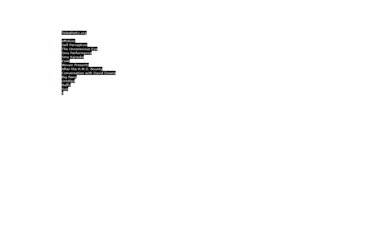 telesthetic.org - steven greenwood
