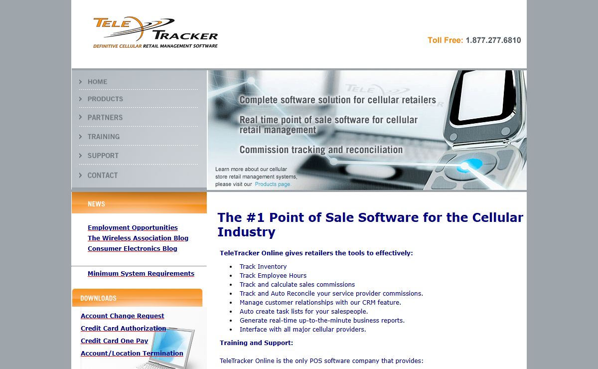 Cellular POS at TeleTracker: Wireless POS, Wireless Management, Wireless Asset Management, Cellular Store Retail Management Systems