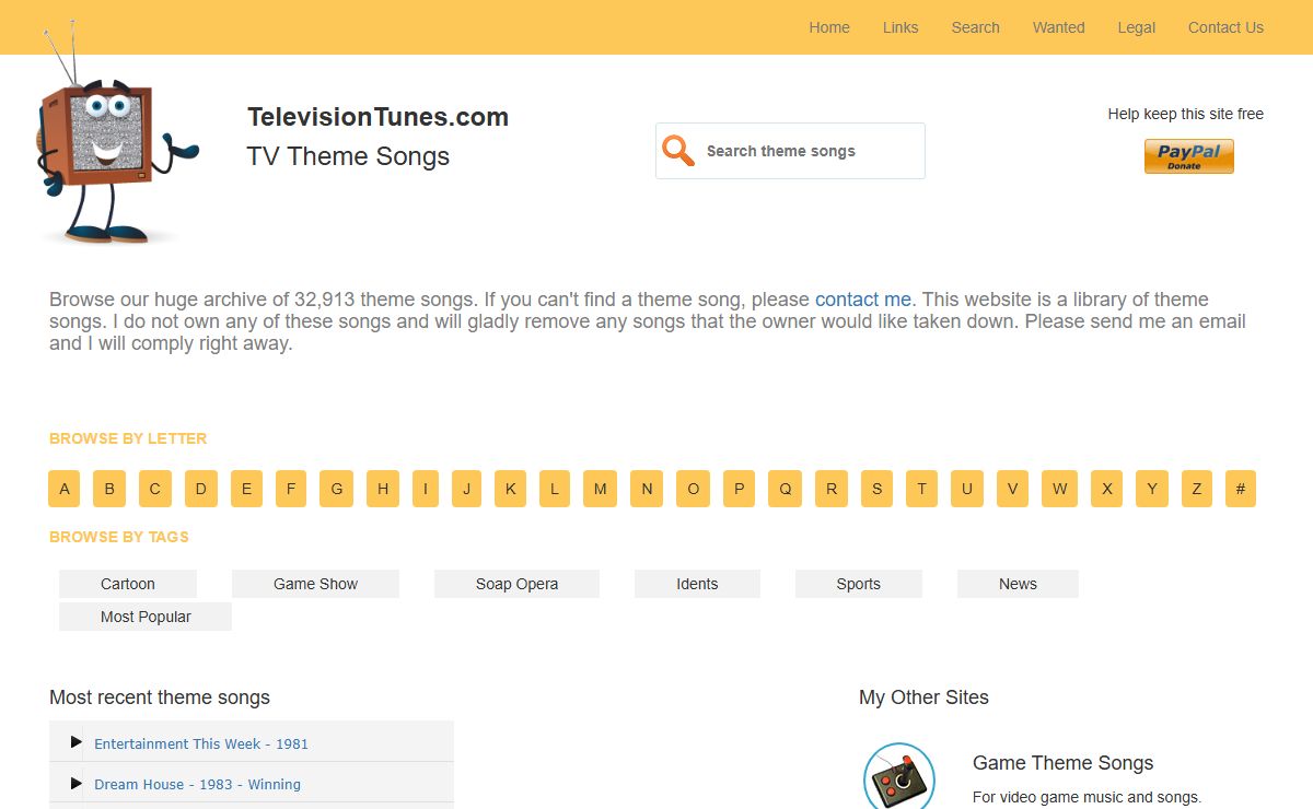 TV Theme Music - TelevisionTunes.com