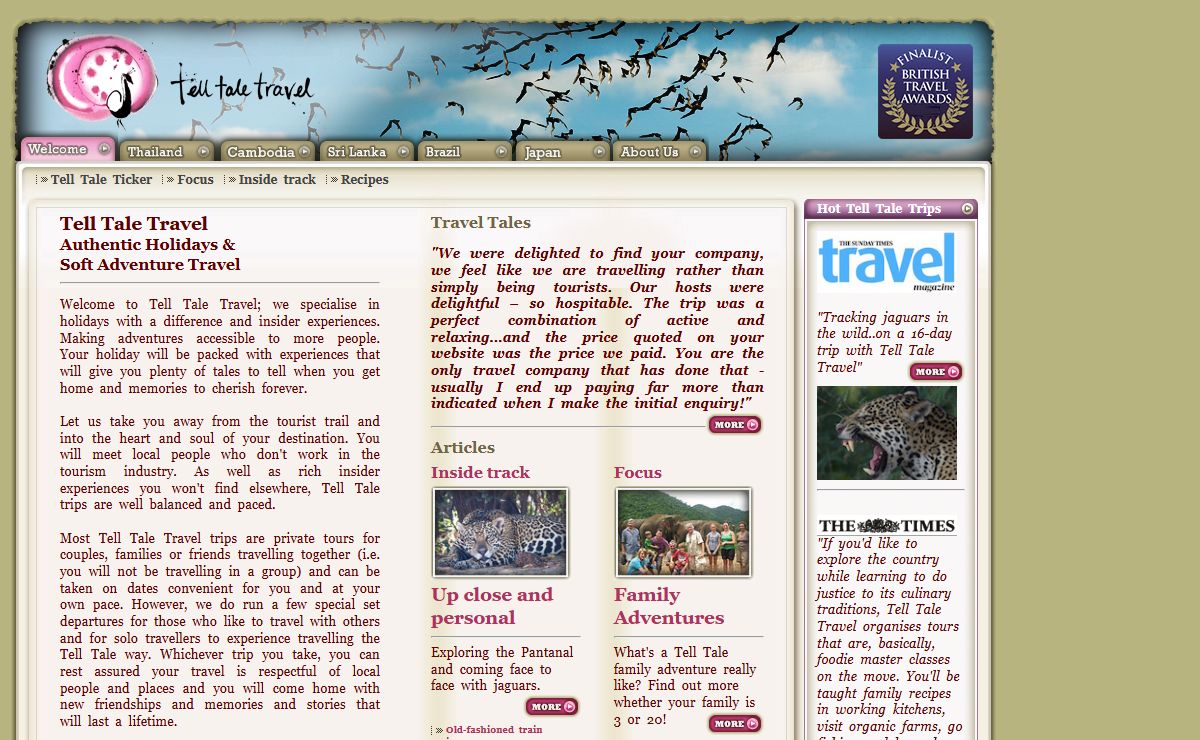 Tell Tale Travel - Soft Adventure Travel & Authentic Holidays