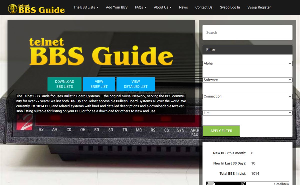 Telnet BBS Guide
