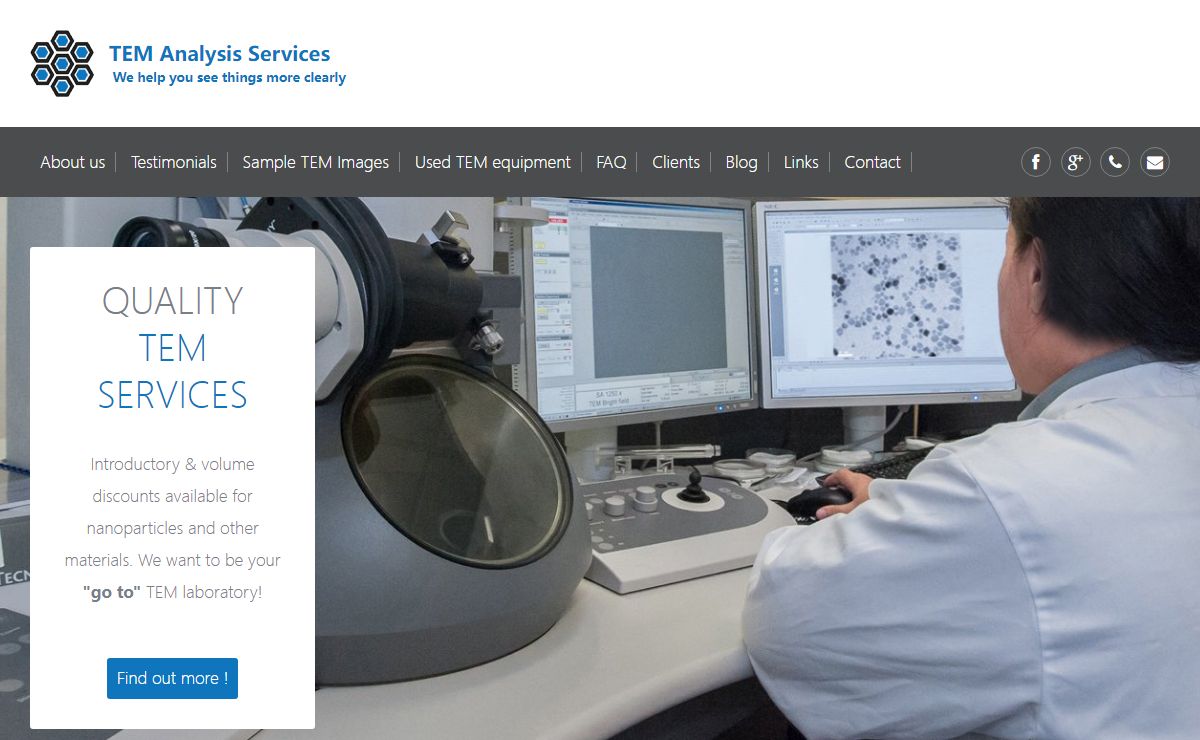 TEM Analysis Services Laboratory