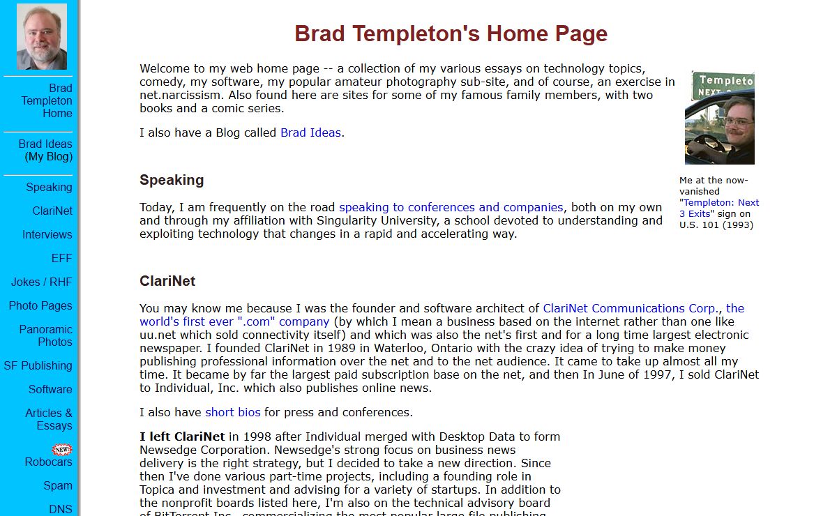 Brad Templeton's Home Page
