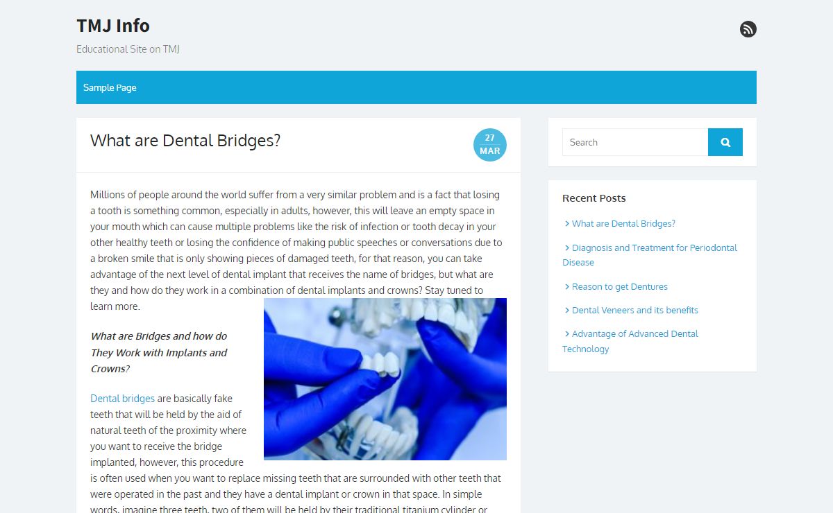 TMJ Info – Educational Site on TMJ