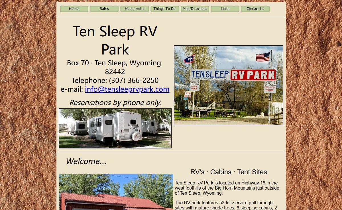 Ten Sleep RV Park - Ten Sleep, Wyoming