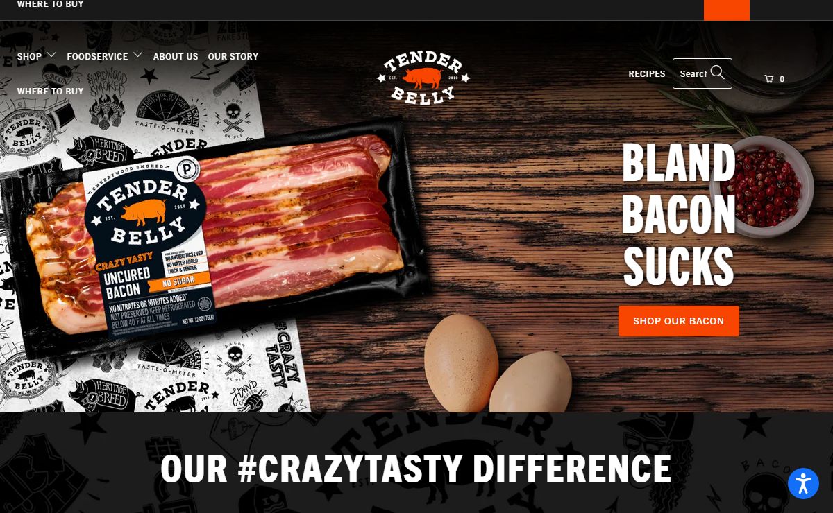 Tender Belly Premium Bacon and Pork Products-Online & in Stores