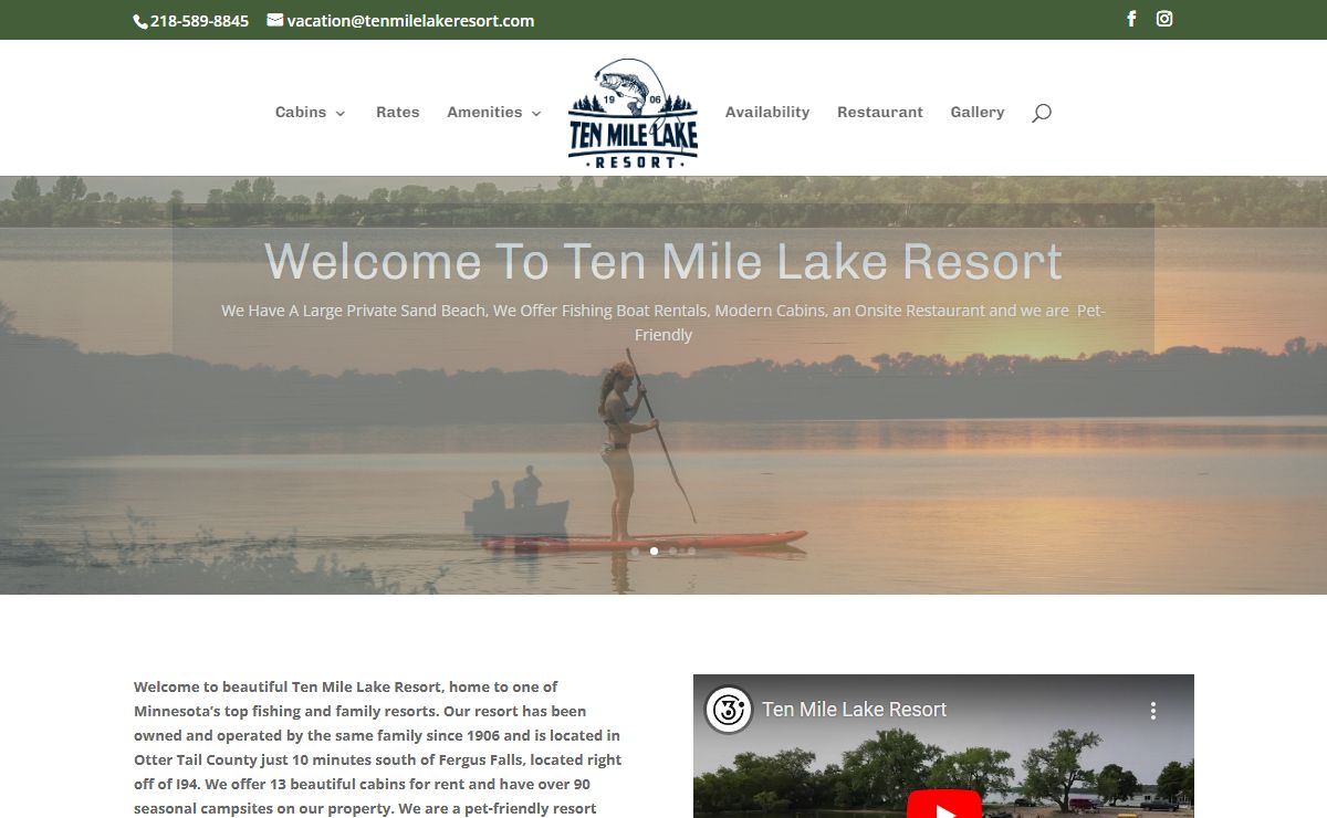 Ten Mile Lake Resort in Otter Tail County, Minnesota