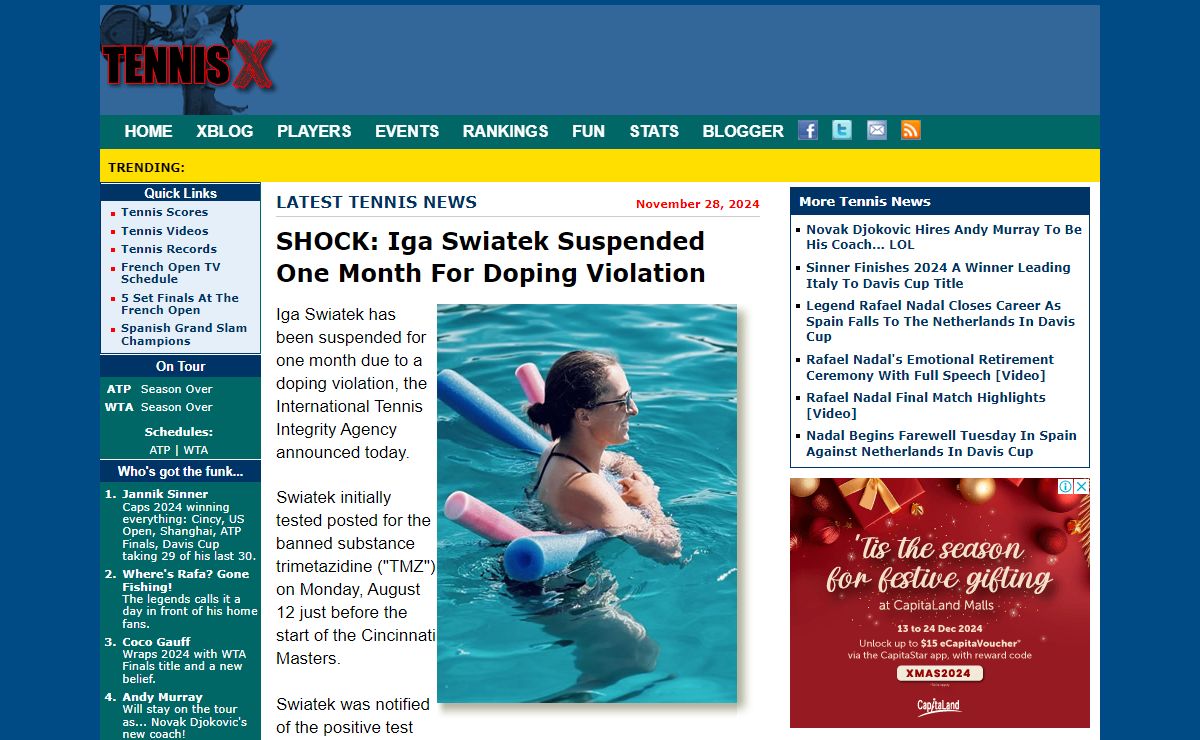 Xtreme Tennis News