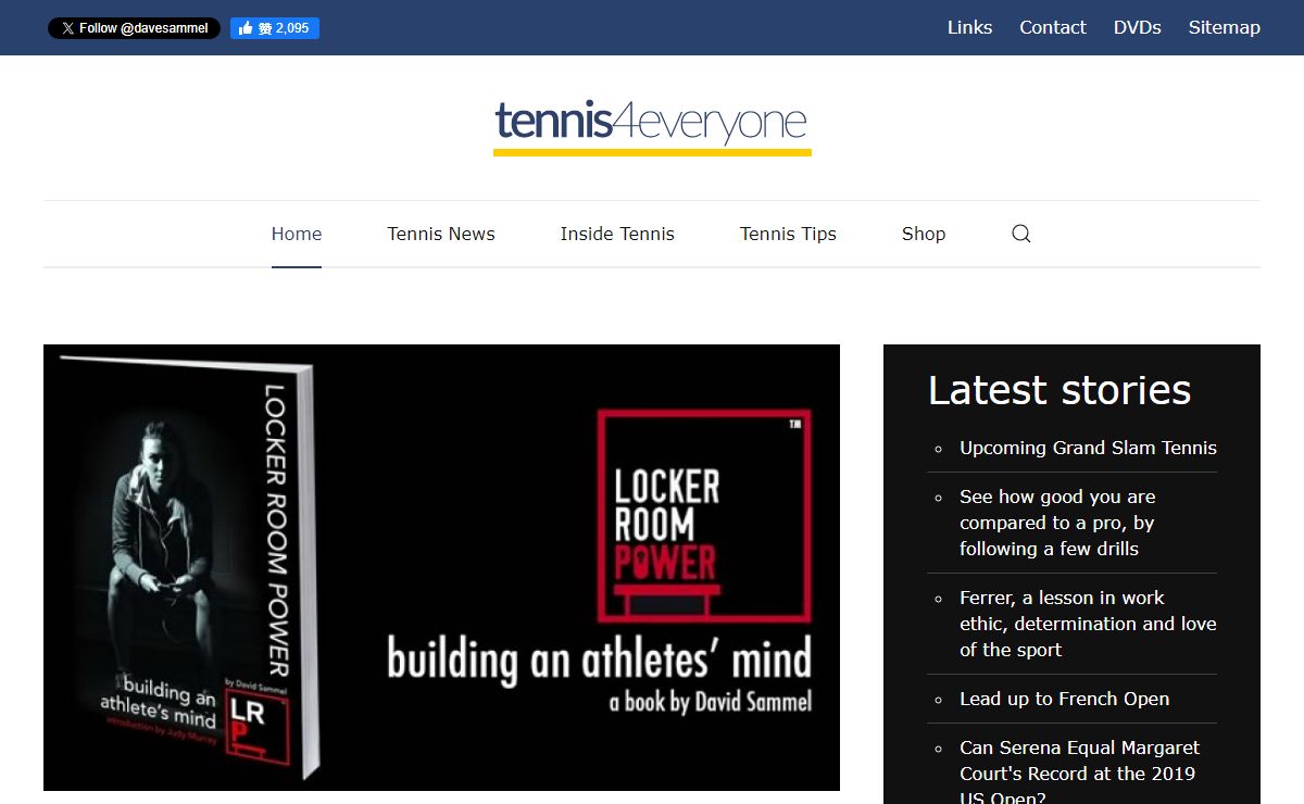 Home - tennis4everyone - tennis coaching dvds - tennis blogs