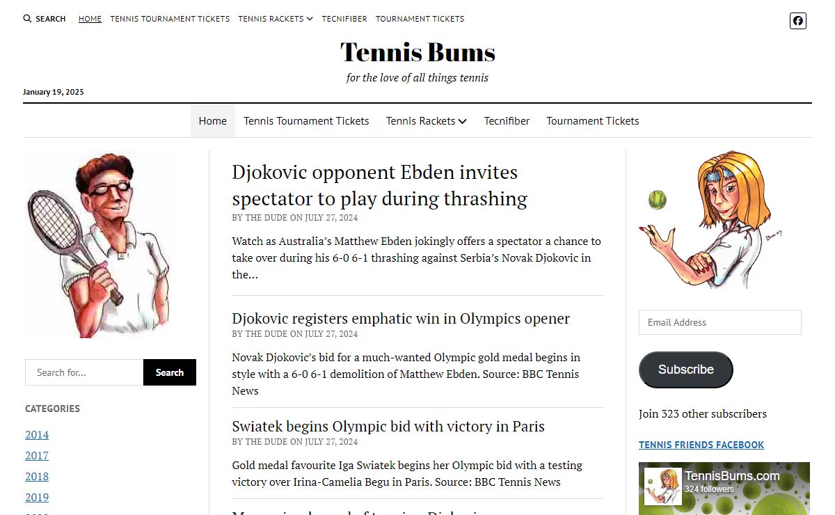 Tennis Bums – for the love of all things tennis