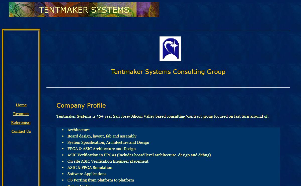 Tentmaker Systems Consulting Group