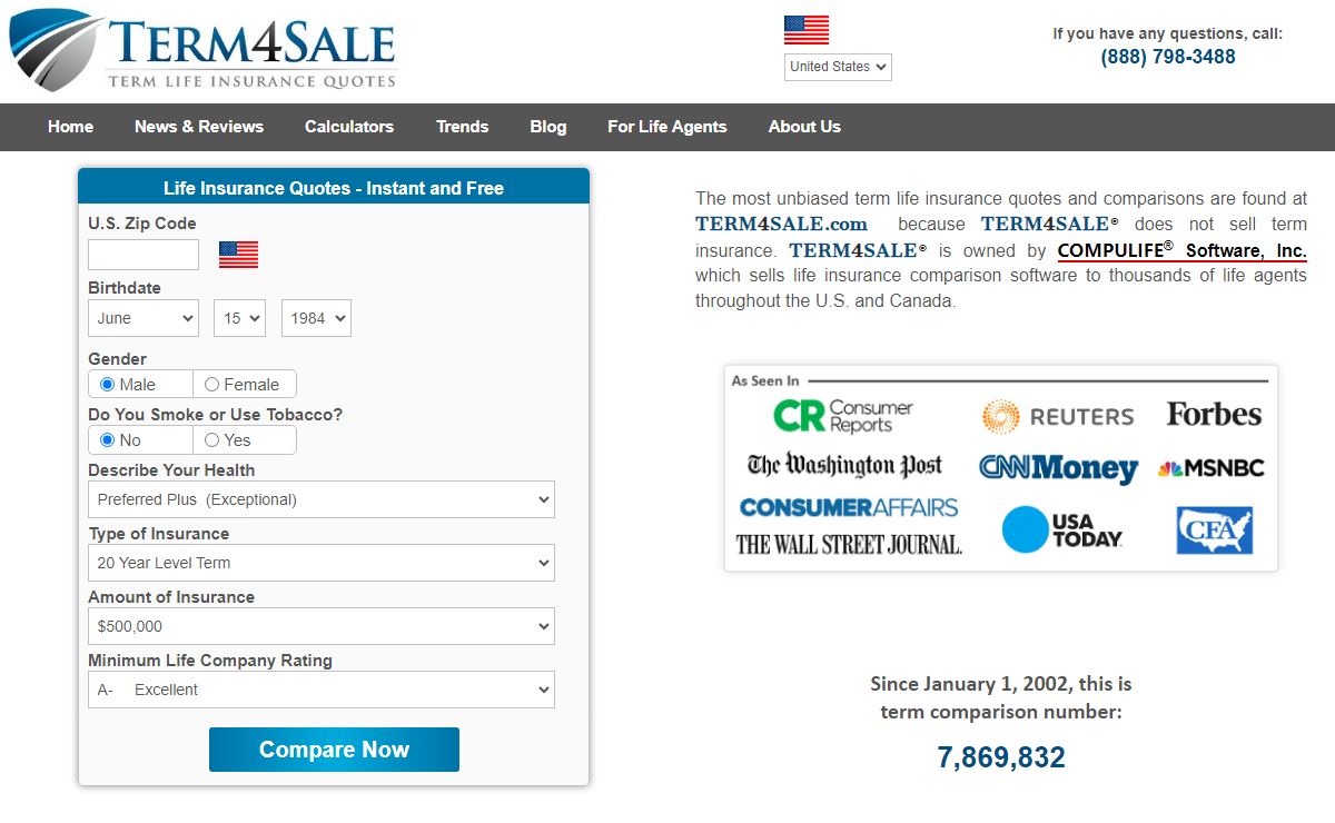 TERM4SALE | Term Life Insurance Quotes - Free & Unbiased - 100 companies