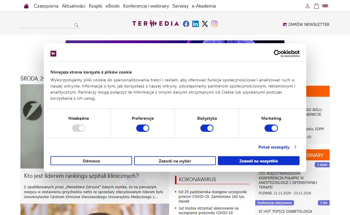 Wydawnictwo Medyczne Termedia – Książki, Konferencje, Artykuły