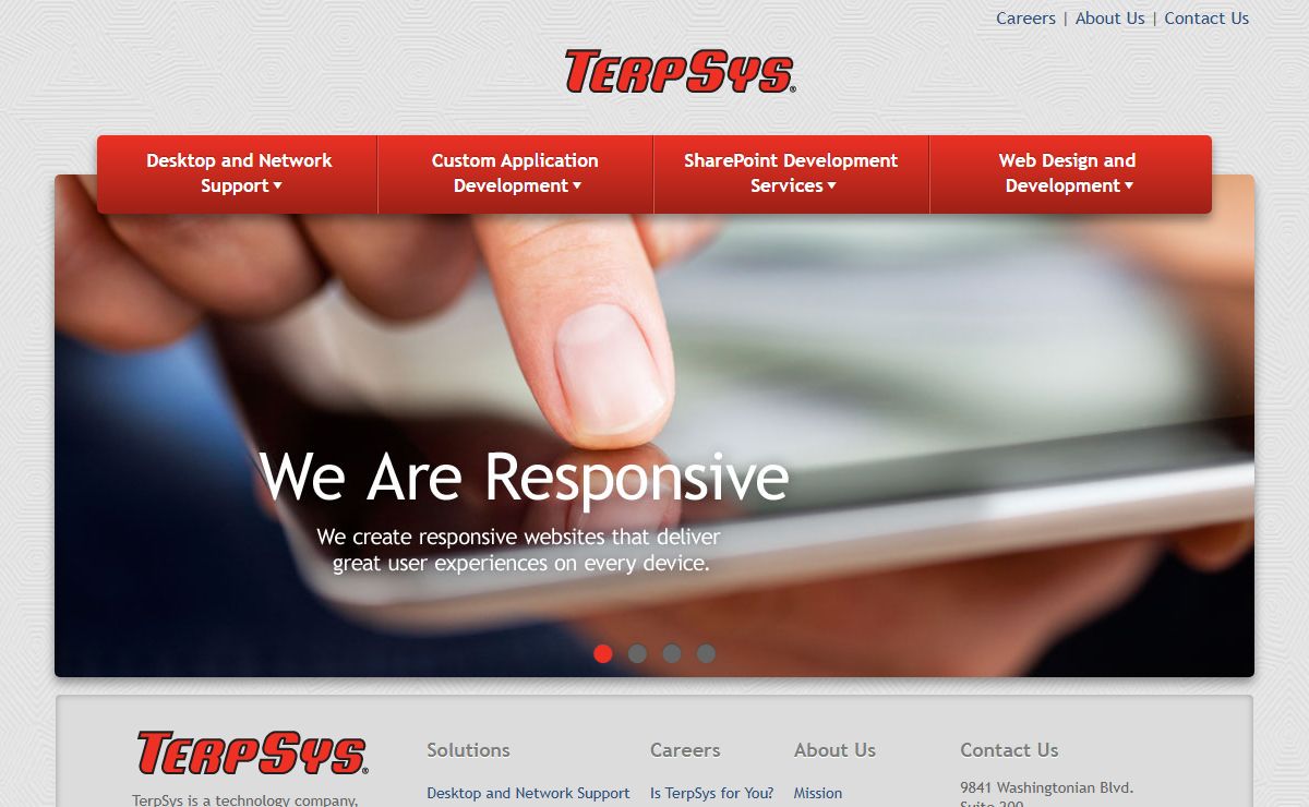 Network Support, Web and SharePoint Development in DC, MD and VA - TerpSys