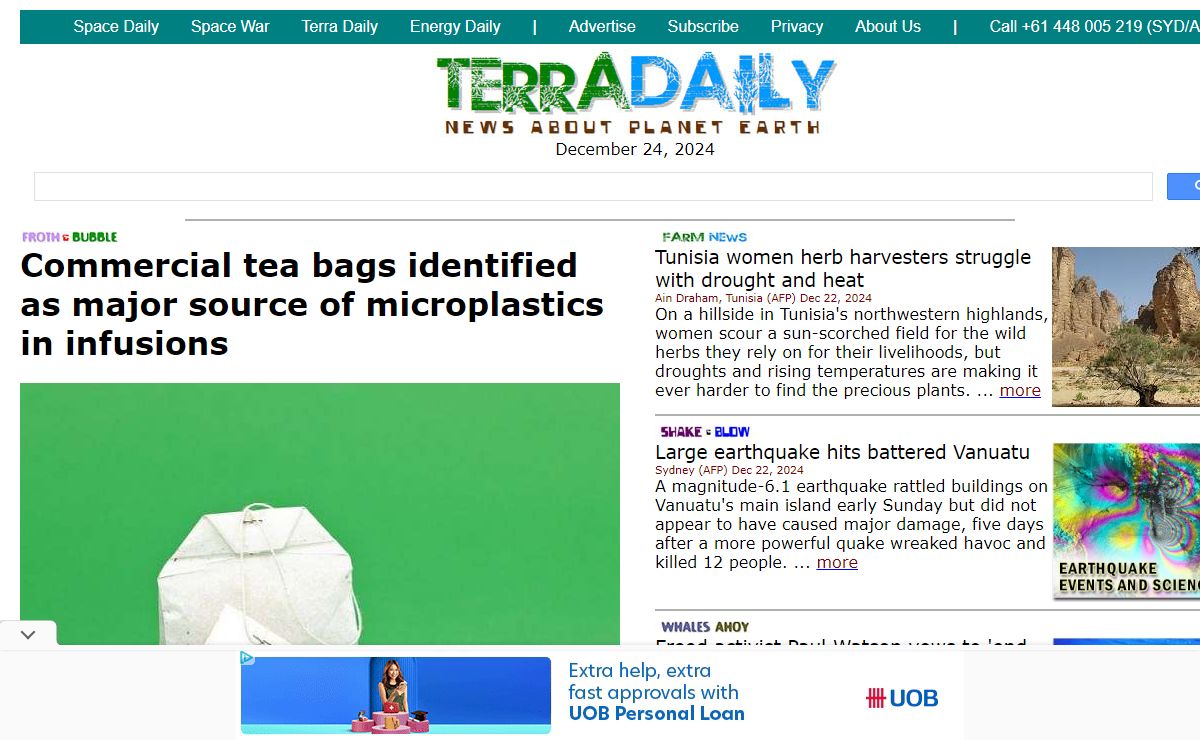 Earth News, Earth Science, Energy Technology, Environment News