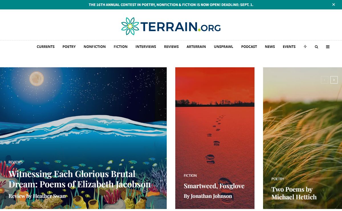 Terrain.org - Online Environmental Magazine of Literature and Place