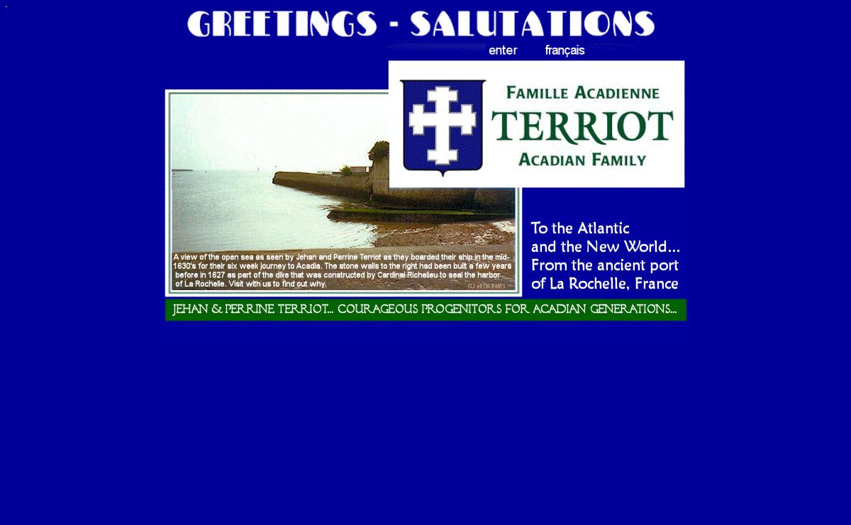 TERRIOT ACADIAN FAMILY SOCIETY: Welcome!