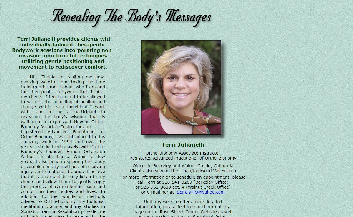 Revealing The Body's Messages with Terri Julianelli