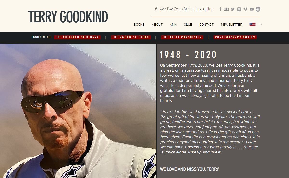 Author Terry Goodkind