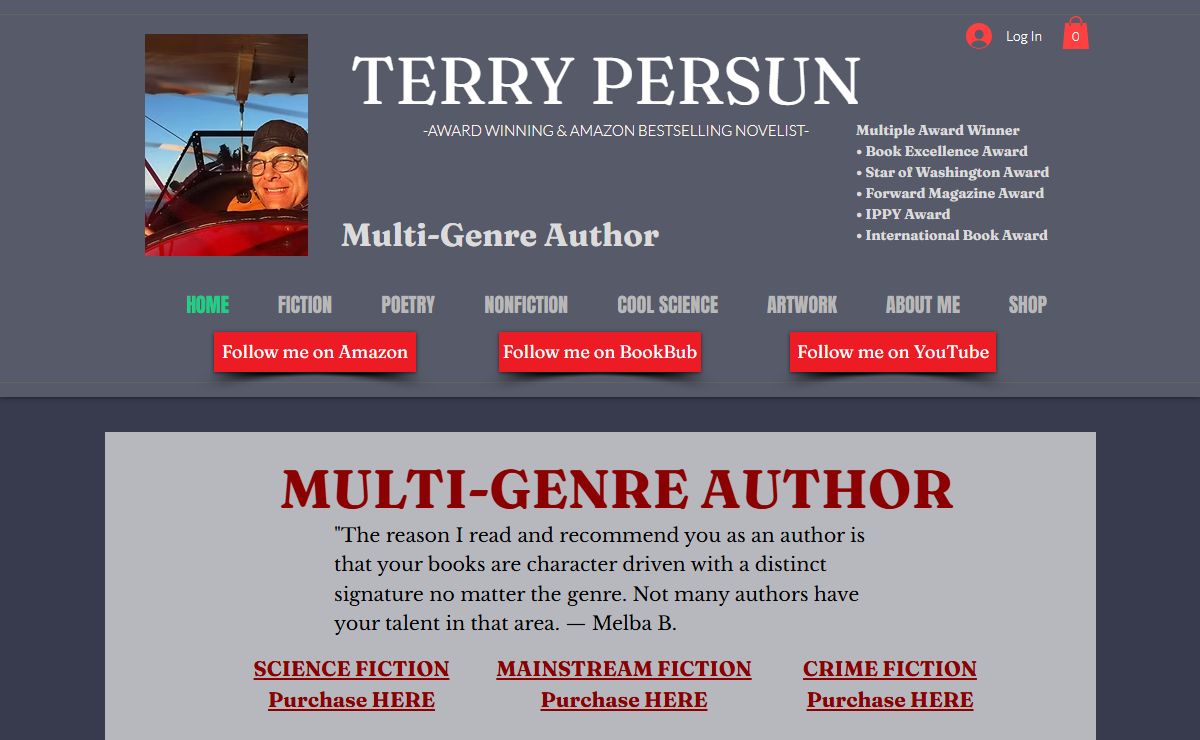 Science Fiction Novelist | Terry Persun Author | United States