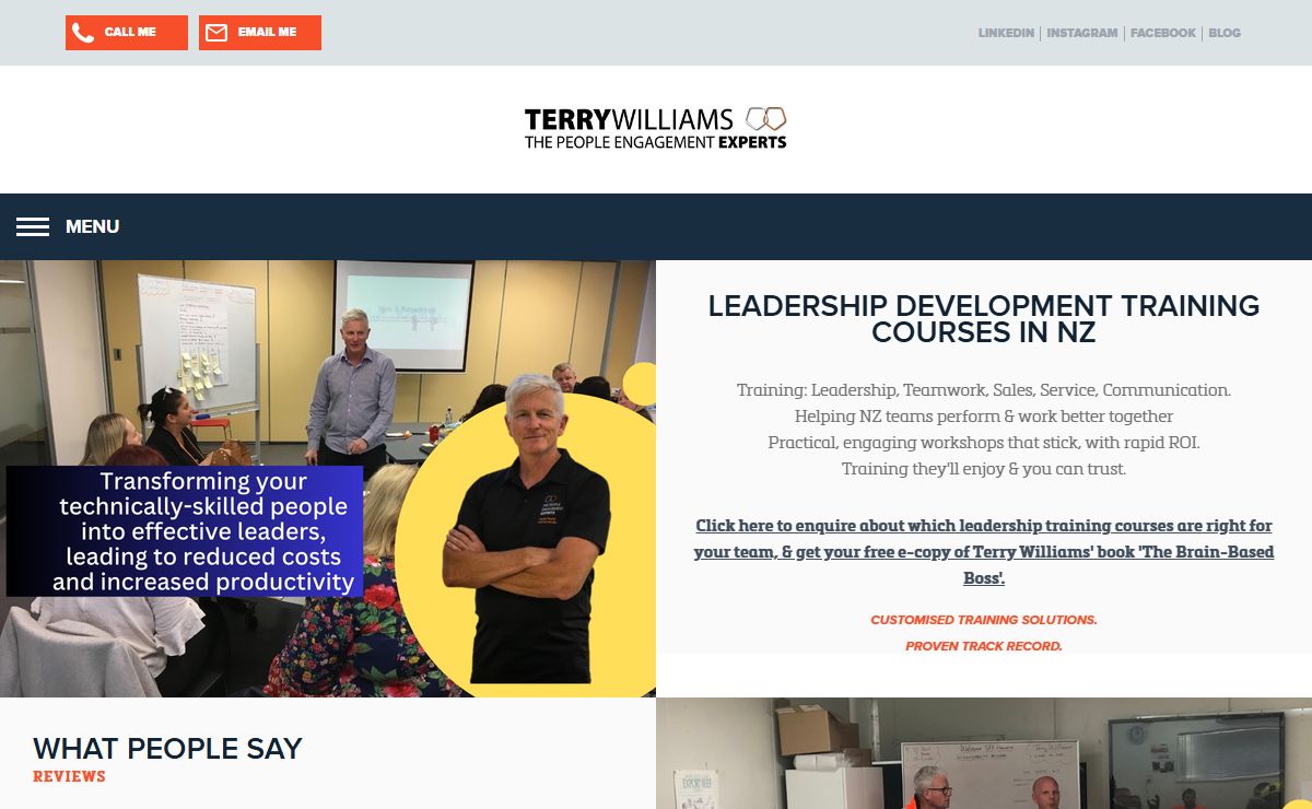Leadership Development Training NZ | Terry Williams