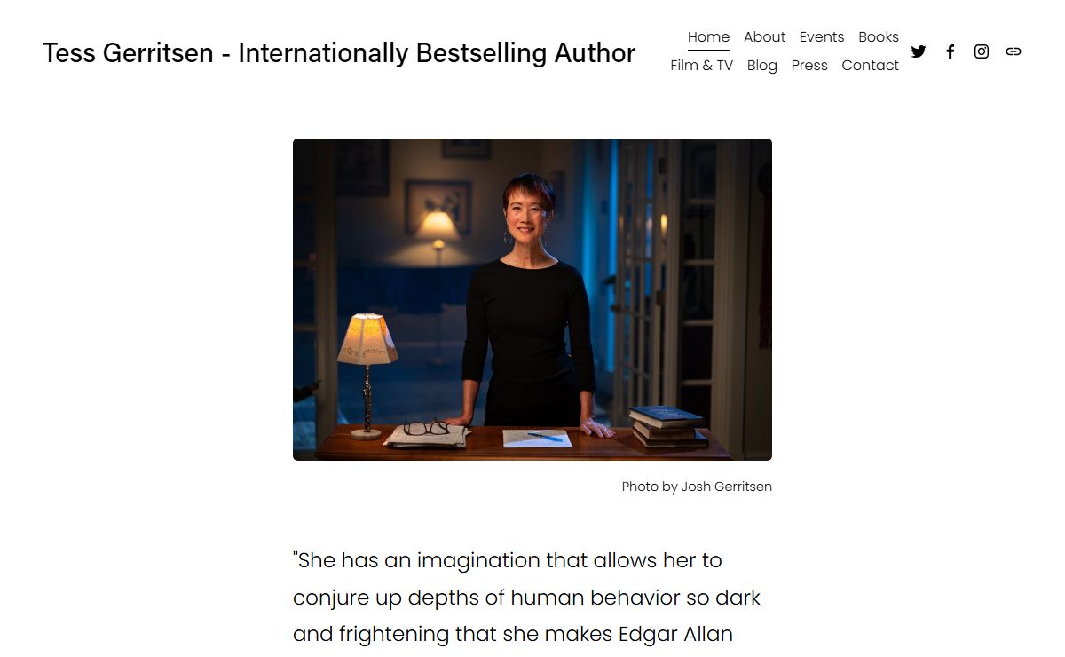 Tess Gerritsen - Internationally Bestselling Author