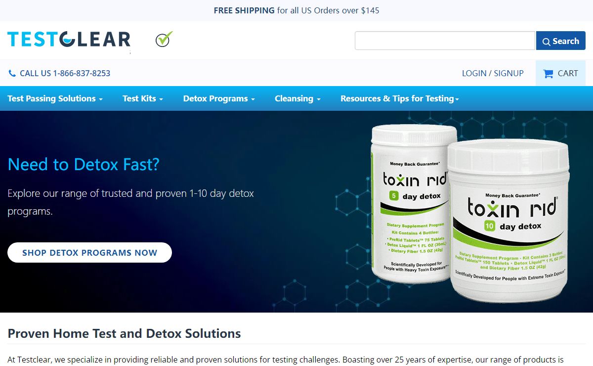 Proven Home Test and Detox Solutions | Testclear