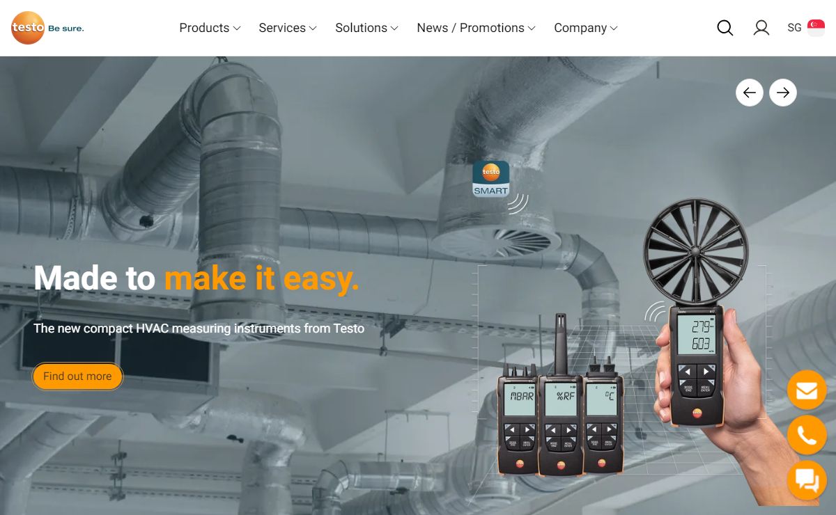 Professional measuring devices + measuring systems from the world market leader | Testo SMI Sdn Bhd