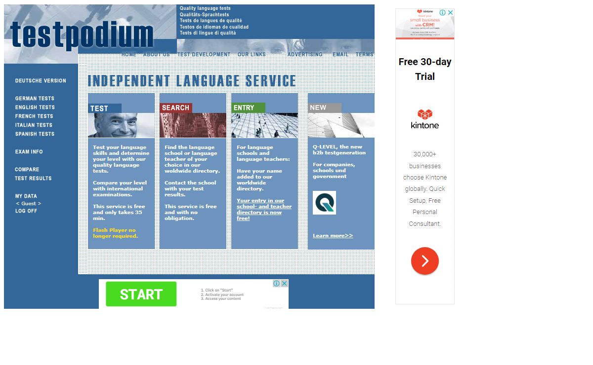 testpodium - language test