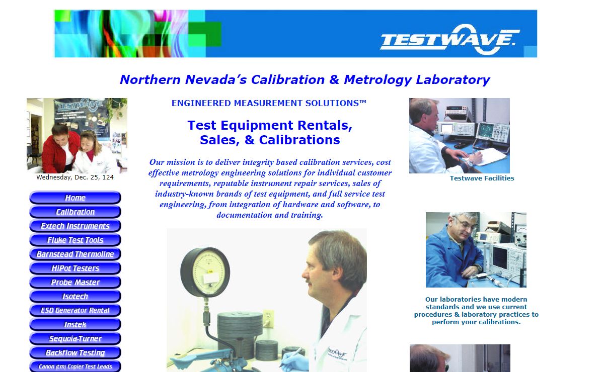 Test Equipment Sales, Calibrations, and Rentals by Testwave Phone 775-356-8378  