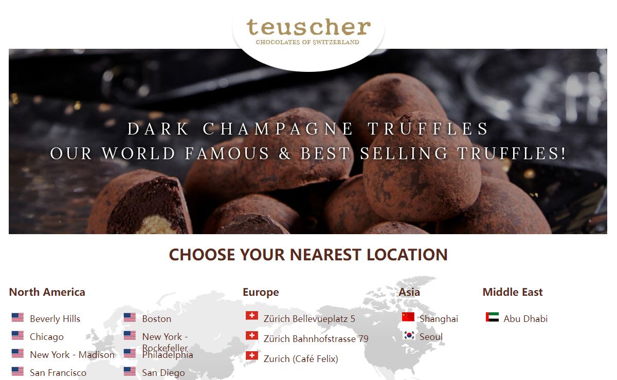 Teuscher Chocolates of Switzerland