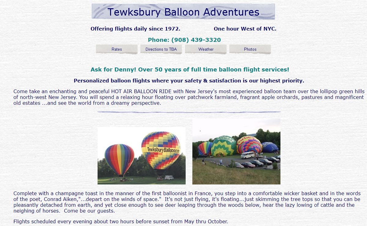 BalloonRideNJ - 1 hour west of NYC.