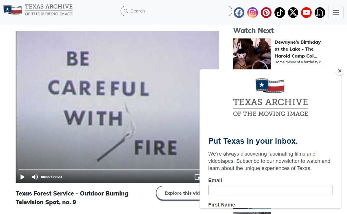 The Film and Video Archive of Texas