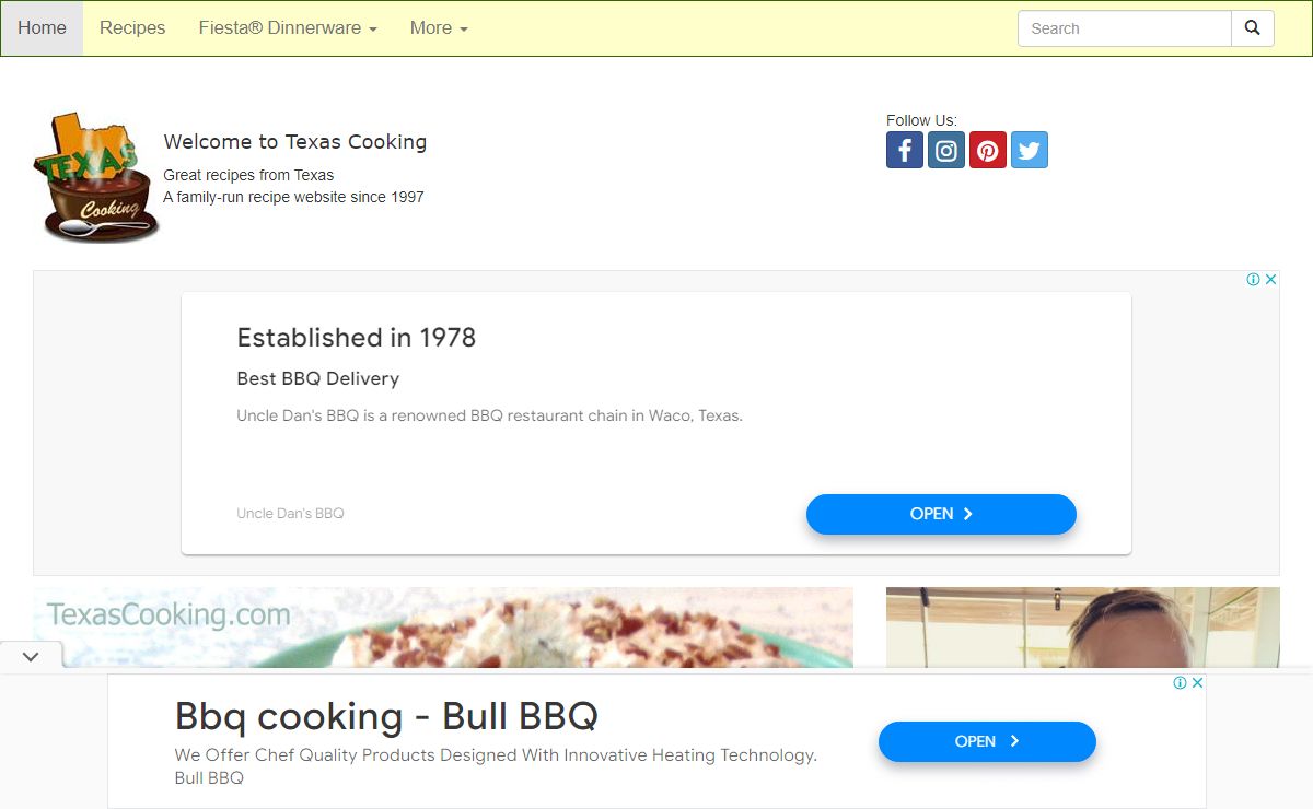 Texas Cooking: Recipes and Cooking Help