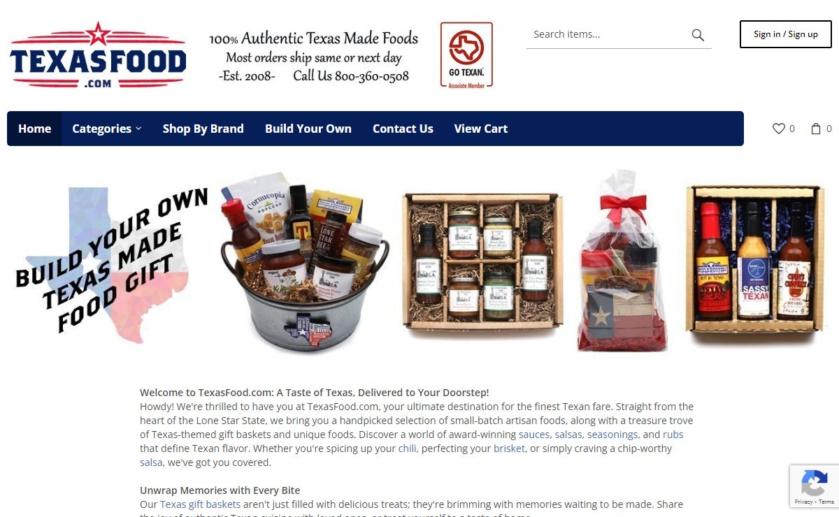 Texas Food - Texas Made Foods & Texas Gifts > TexasFood.com
