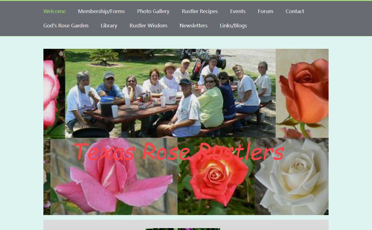 Texas Rose Rustlers - Welcome