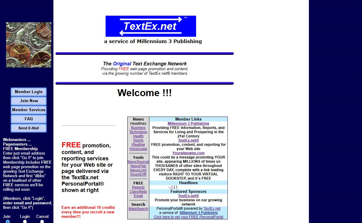 The Text Exchange Network - Home Page