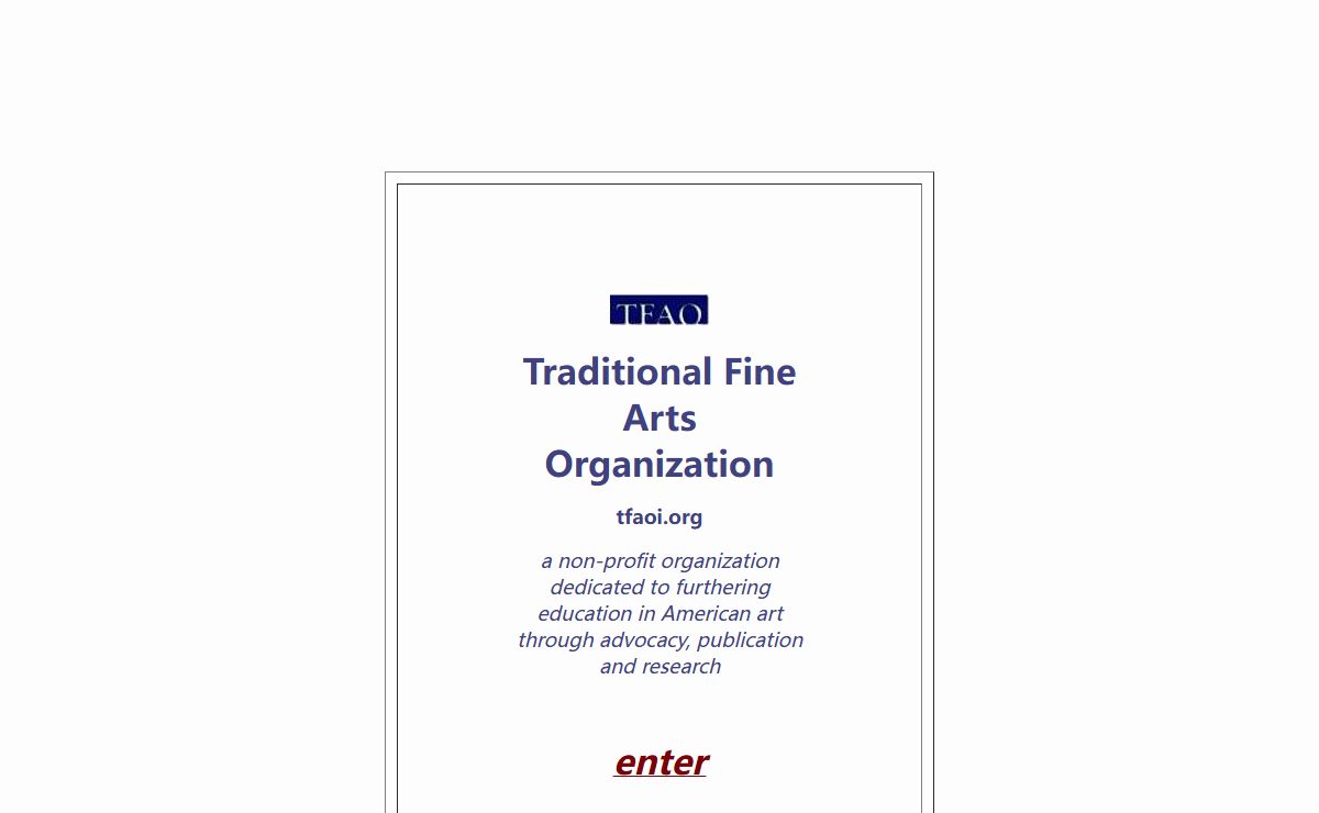 Traditional Fine Arts Organization