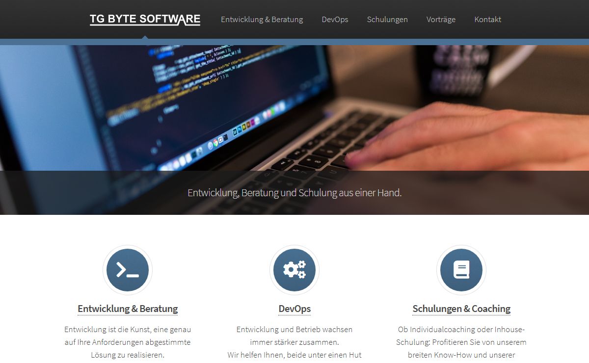Entwicklung, Beratung und Schulung aus einer Hand | TG Byte Software GmbH