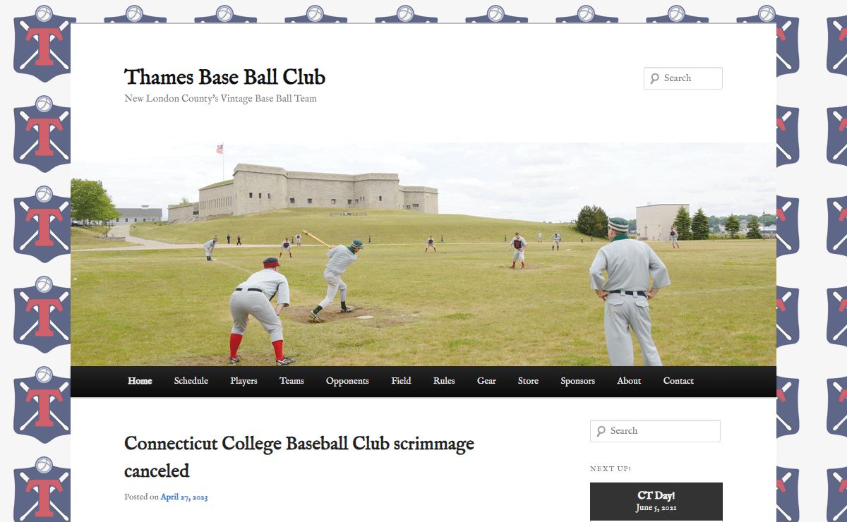 Thames Base Ball Club | New London County's Vintage Base Ball Team