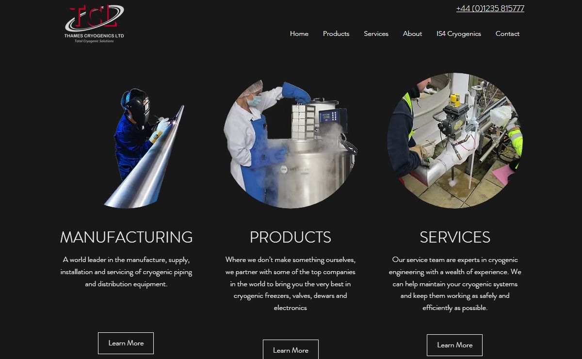 Cryogenic Piping | United Kingdom | Thames Cryogenics Ltd