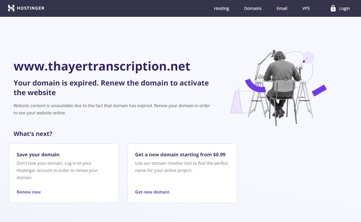 Your domain is expired