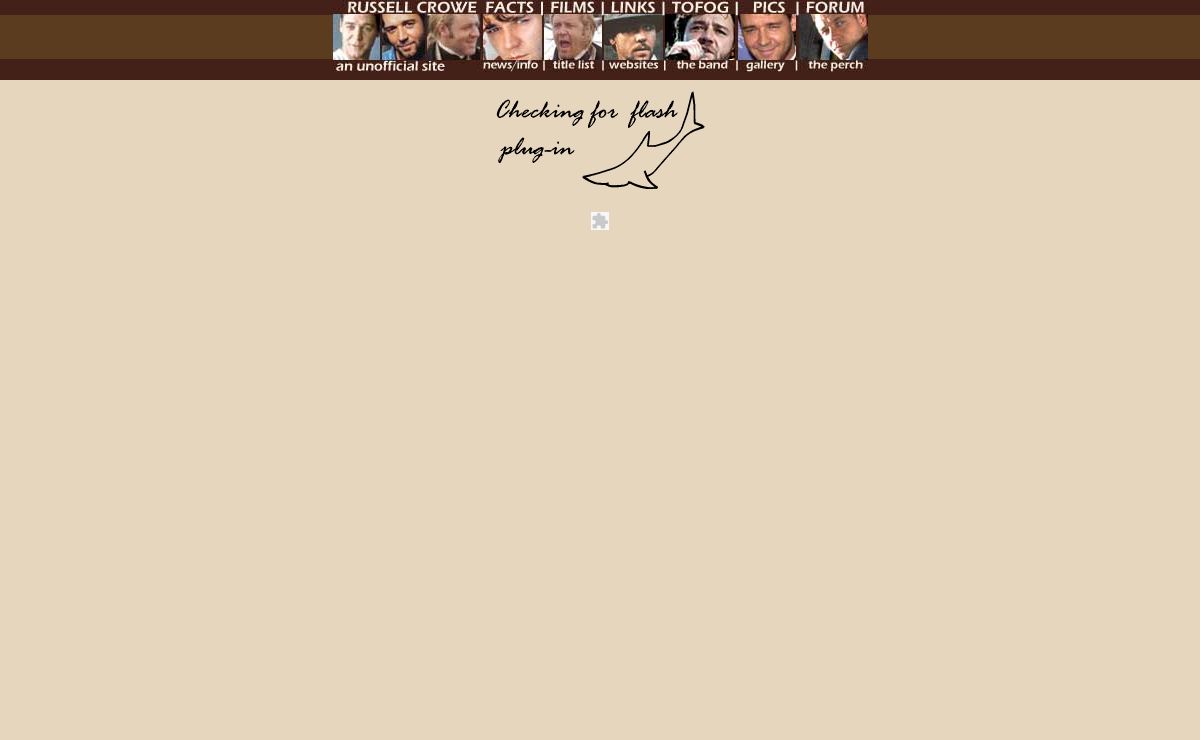 Russell Crowe, an unofficial site