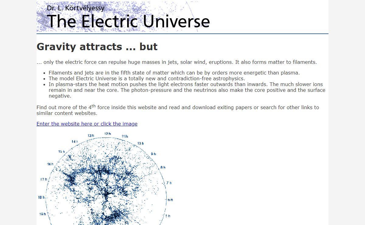 Welcome to the Electric Universe!