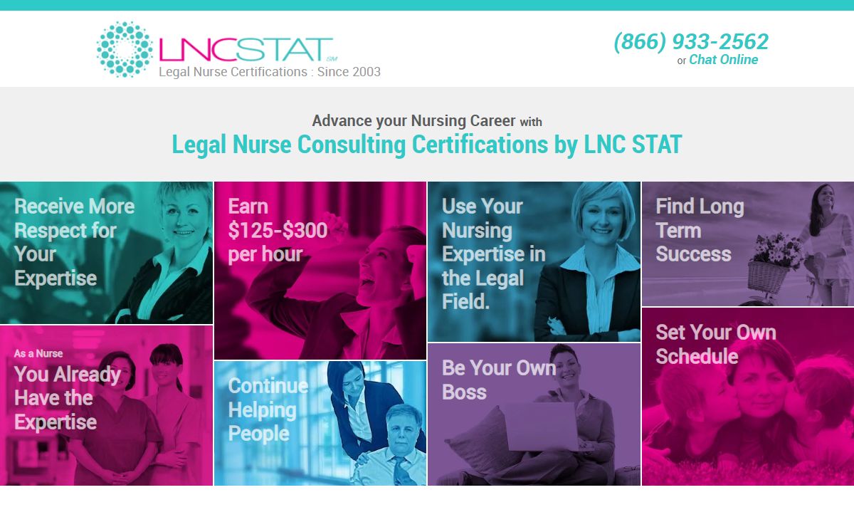Legal Nurse Consulting Certification by the LNC STAT Program
