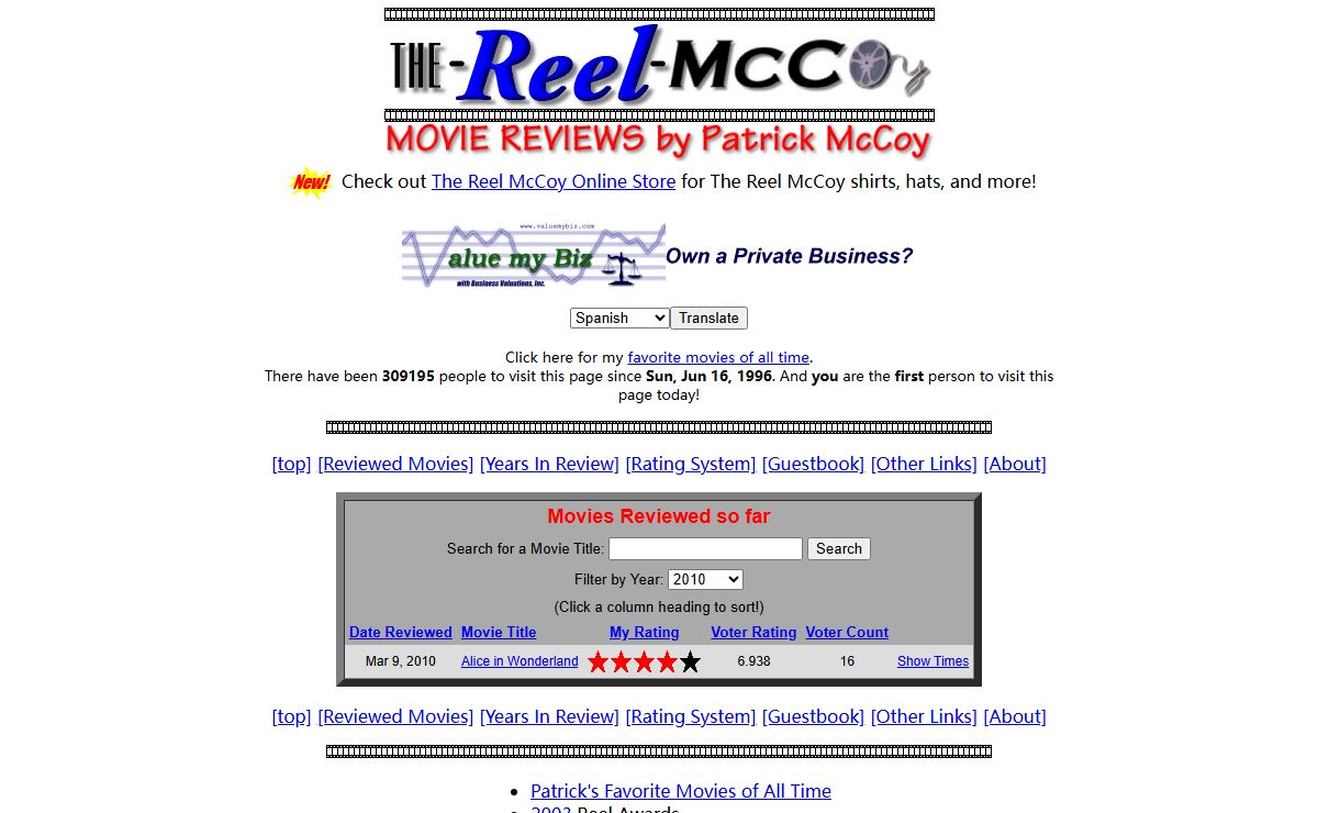 The-Reel-McCoy -- Movie Reviews by Patrick McCoy
