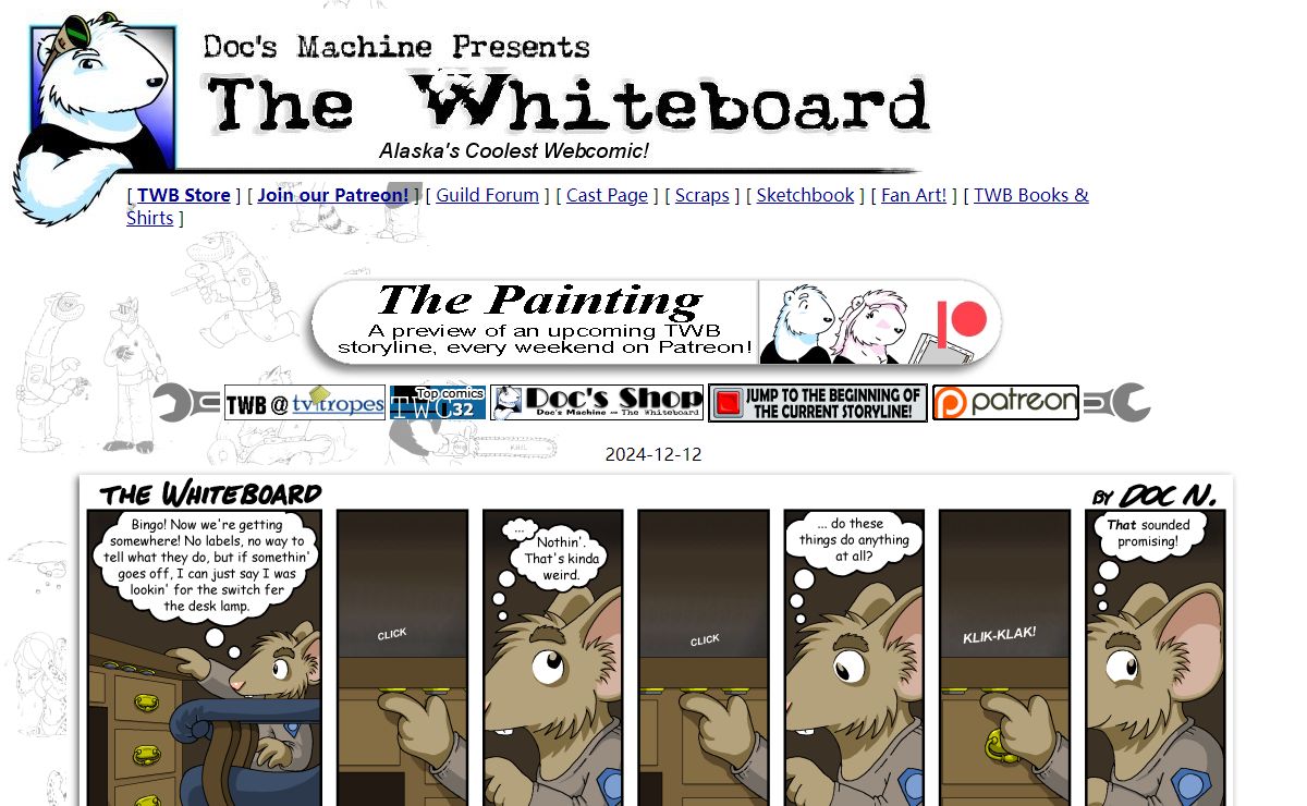 The Whiteboard, a somewhat paintball-related webcomic by "Doc" Nickel